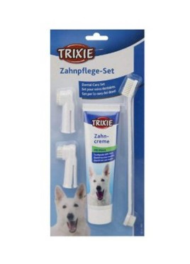 Trixie Dental Hygiene Set For Dog 100 gs